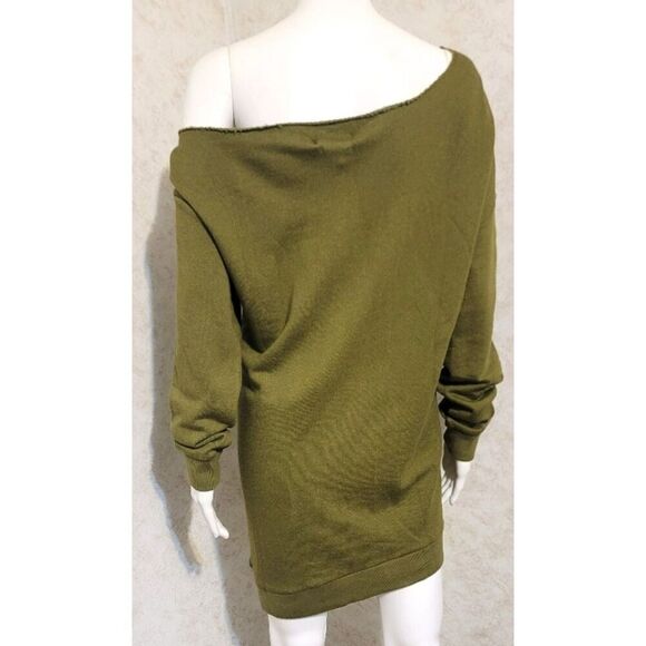 NWT - n: Philanthropy Lucia Sweatshirt Dress in Olive - Size S - Picture 5 of 10